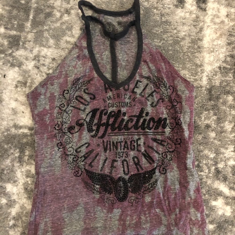 Affliction Tank Choker Top
